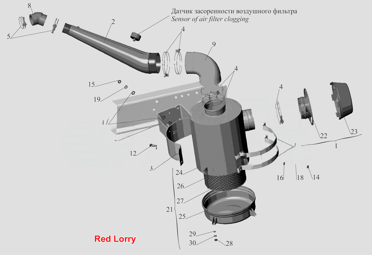 Крепление воздушного фильтра  4370-1109002