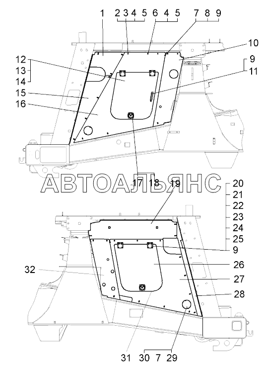 Встановлення бризговиків (75581-2802004); Встановлення бризговиків