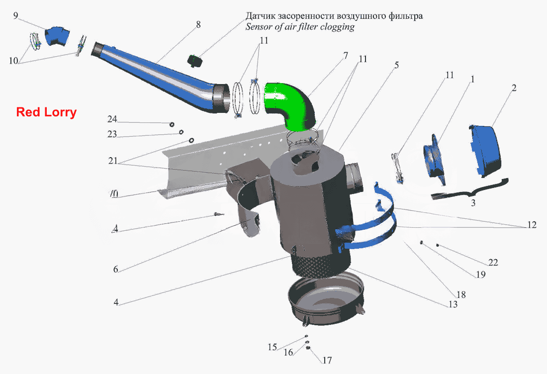 Система питания воздухом 437040-1109002