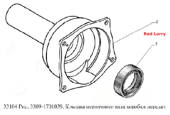 Кришка первинного вала коробки передач