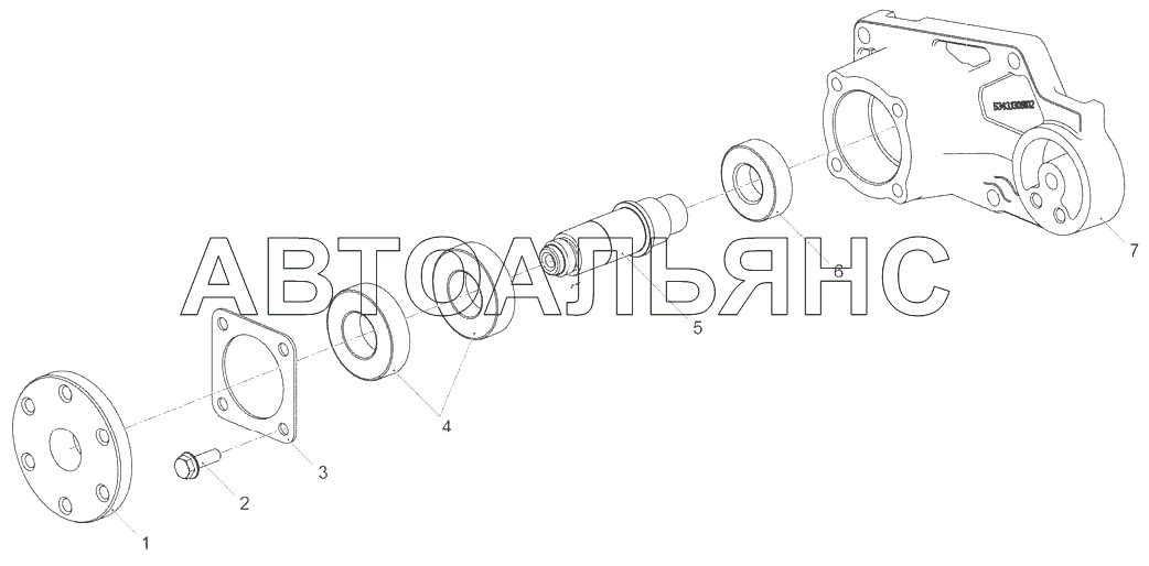 Привод вентилятора 5343.1308011