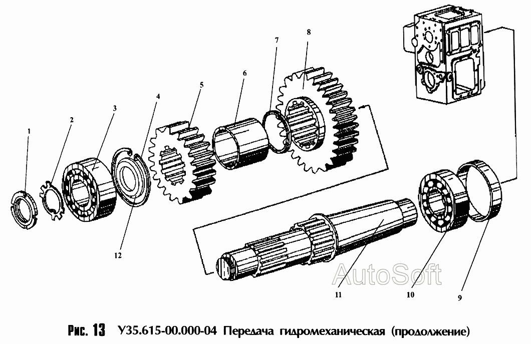 Передача гидромеханическая У- -