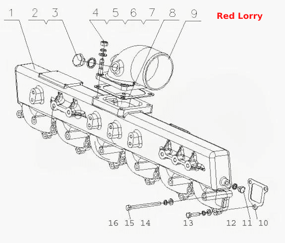 L38DA- Сборочный узел впускного коллектора
