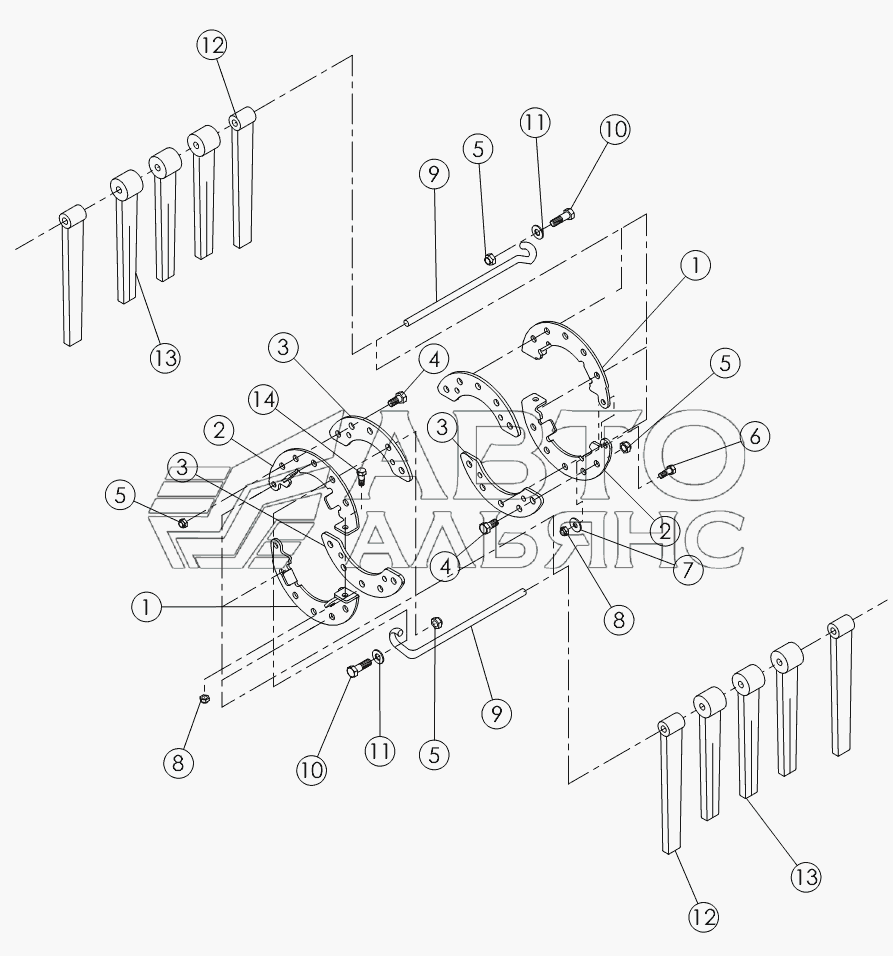 FLAILS ON №3 TUBE №52125