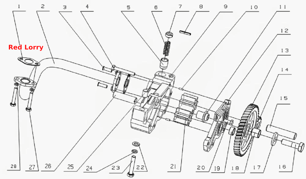 L30YA- Масляный насос в сборе