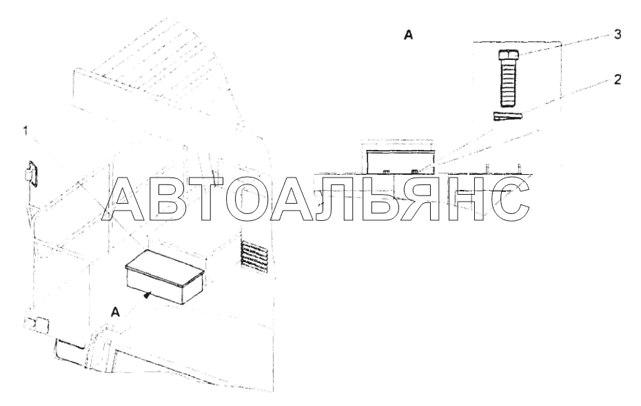 Установка инструментального ящика;Mounting of instrumental box