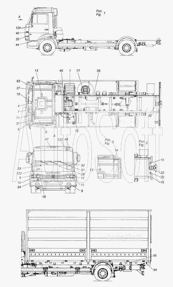 4308-3700001-39 Электрооборудование. Расположение на автомобиле