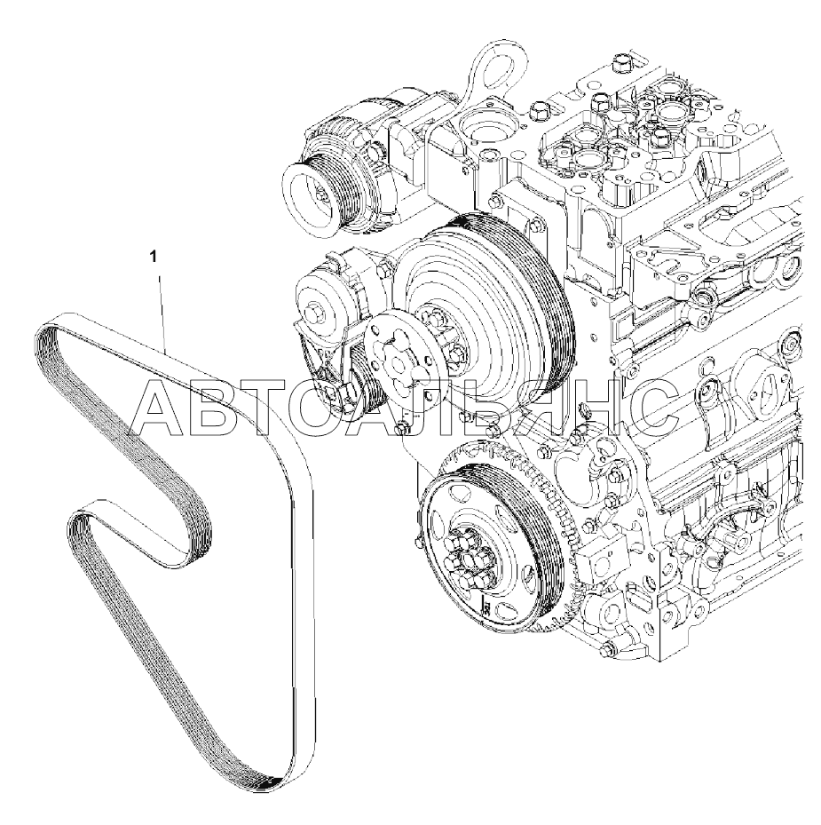 COOLING FAN BELT