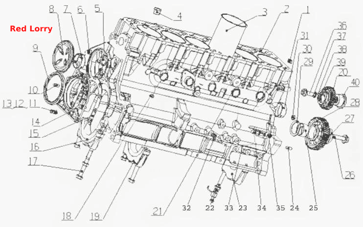 G5800- Детали блока цилиндров