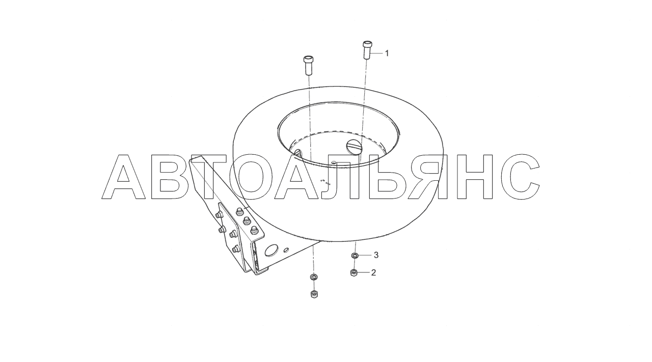 3297-3105010-10 Установка держателя запасного колеса