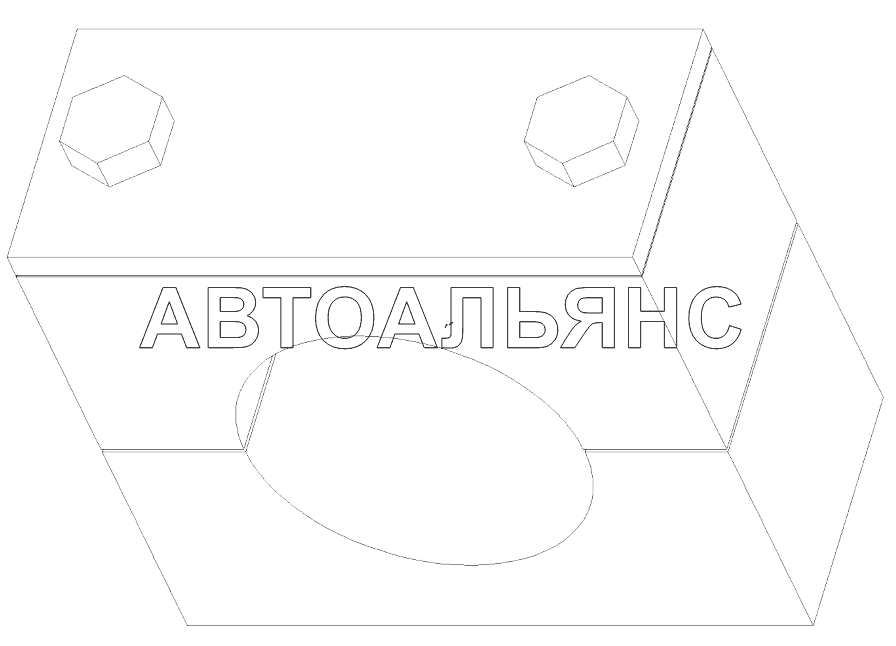 A229900002039 Хомут, труба, односекционный