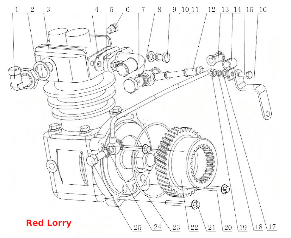 F50D1-3509000/03 Pneumatic Air Compressor Assembly