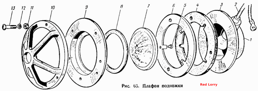 Плафон подножки