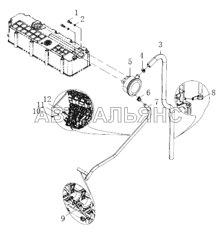 Oil-gas separator combination group