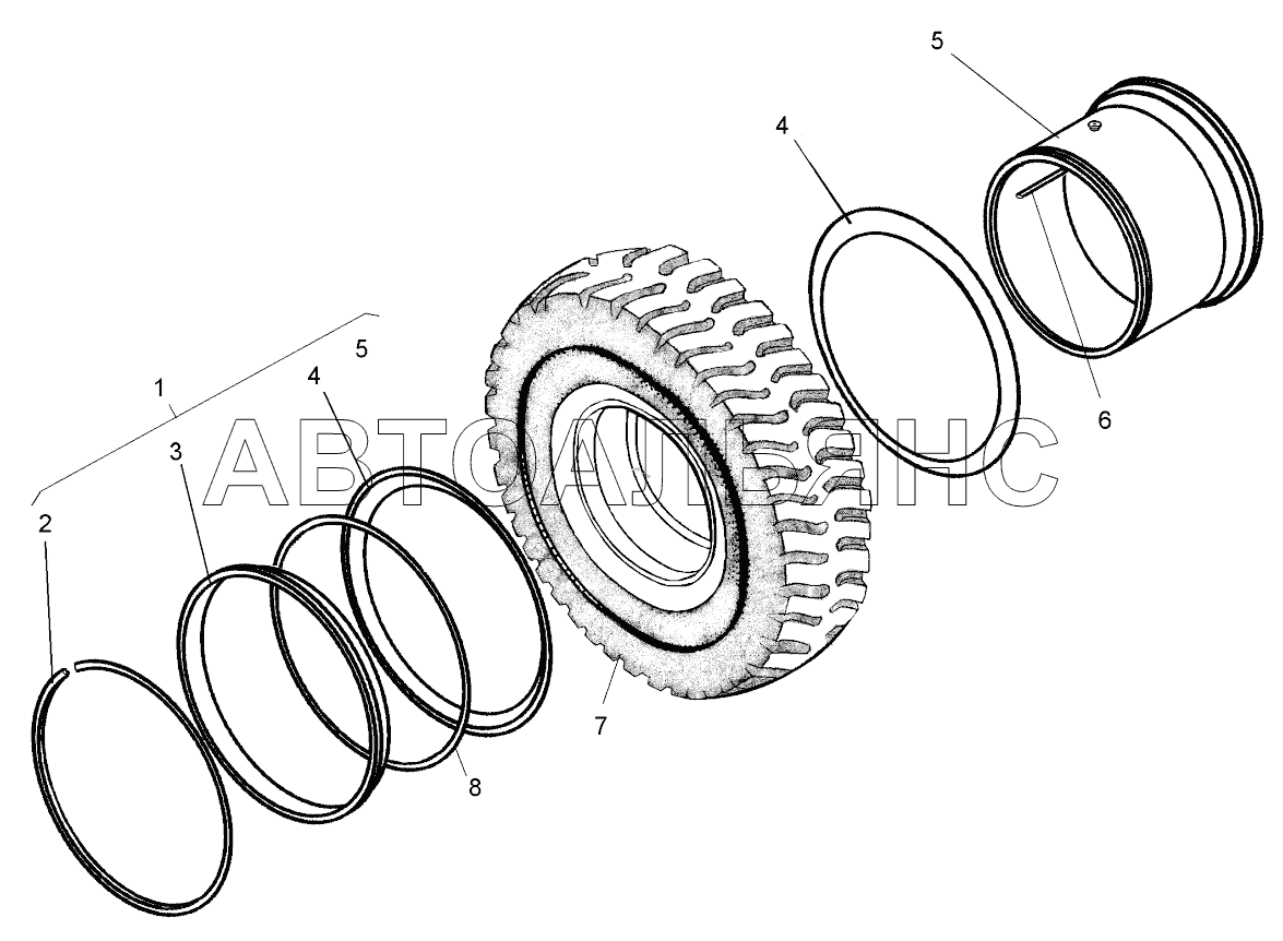 Детали колес (75131-3101011);Wheels parts