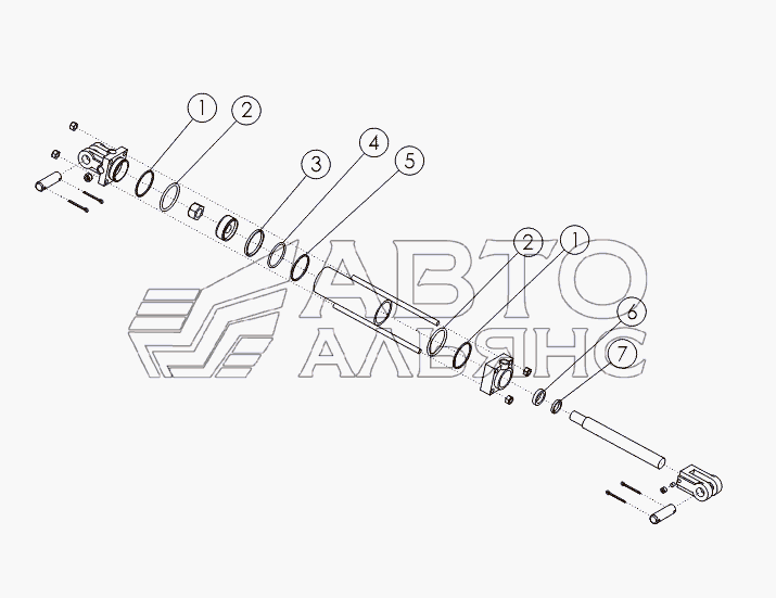 HYDRAULIC CYLINDER: 4X10 №62082