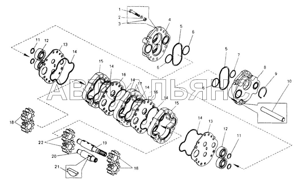 Насос масляный;Oil pump