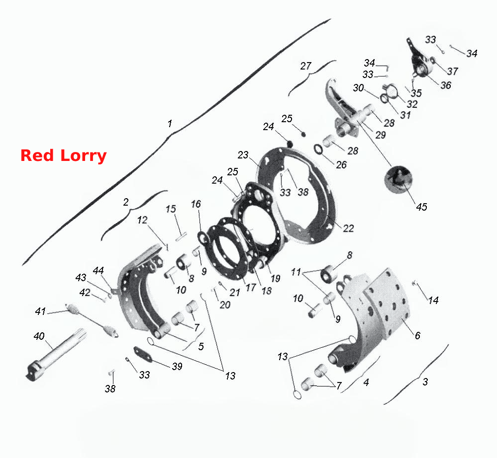 Тормозной механизм передних колес