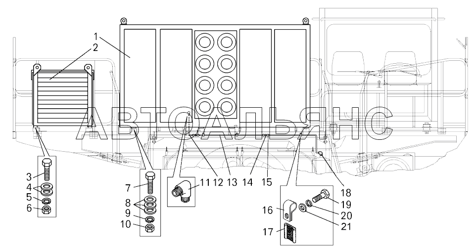 Установка электрооборудования (75131-2100022-14);Mounting of electrical equipment