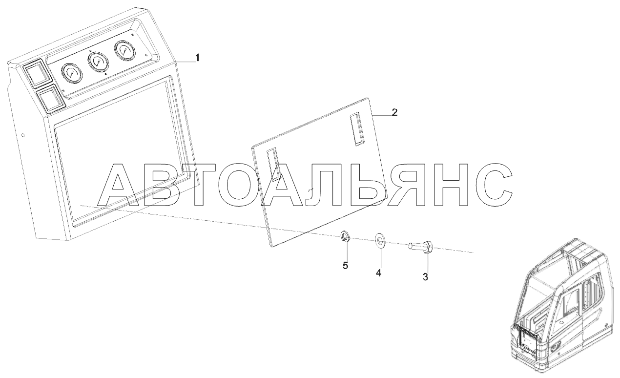 Панель передних приборов в сборе ()