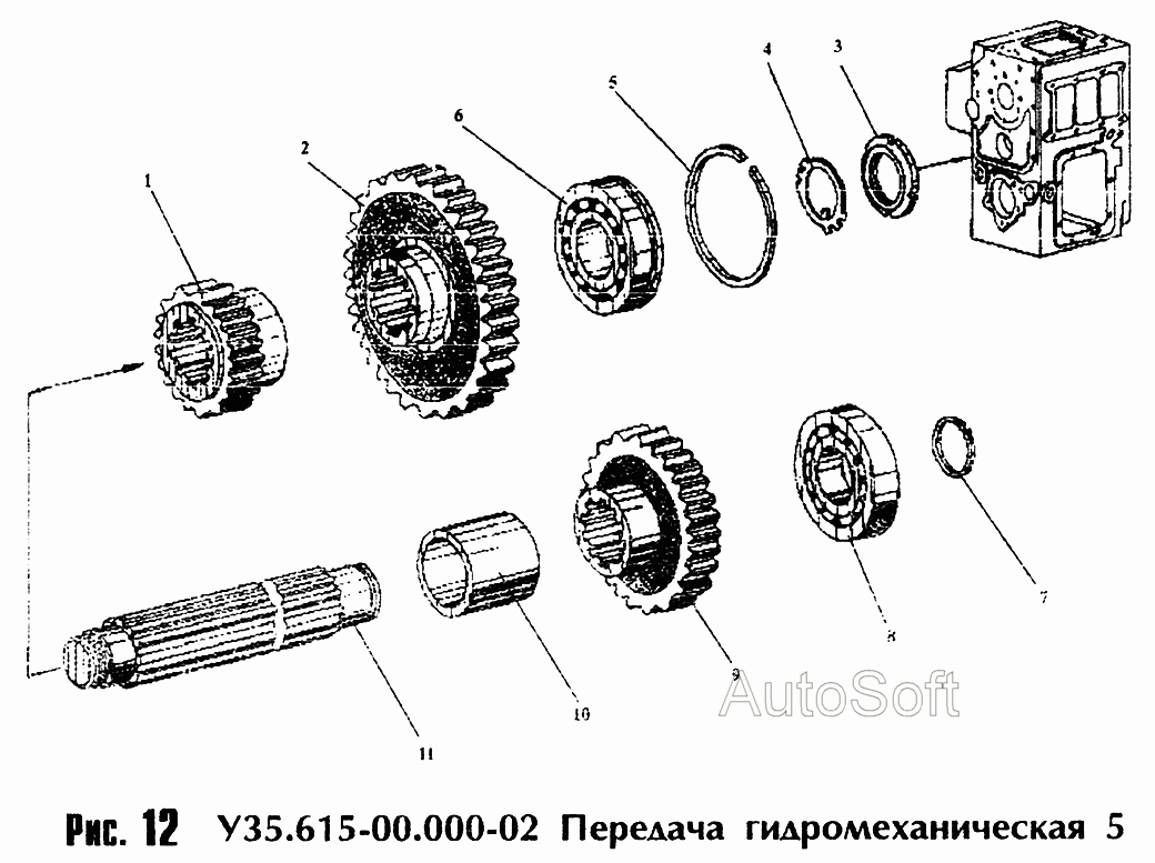 Передача гидромеханическая У- -