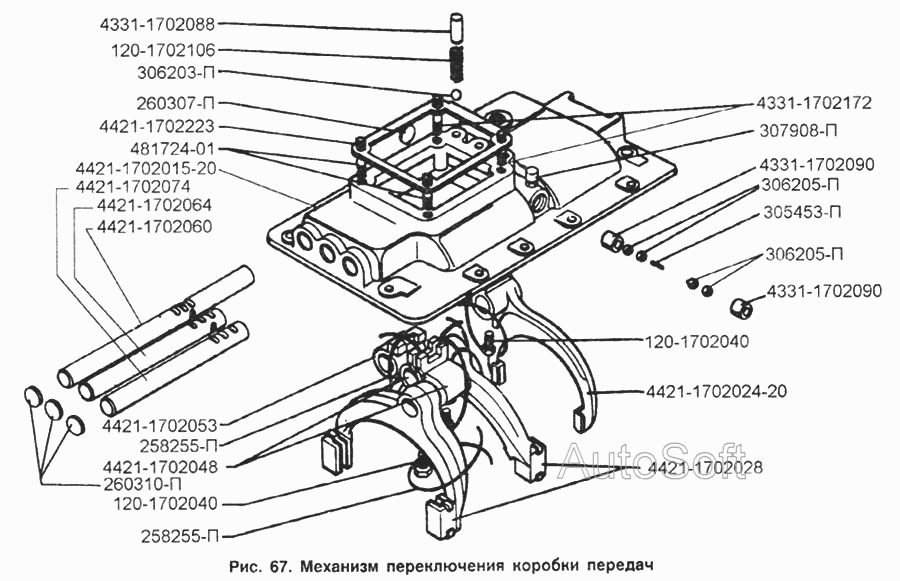 Механизм переключения коробки передач