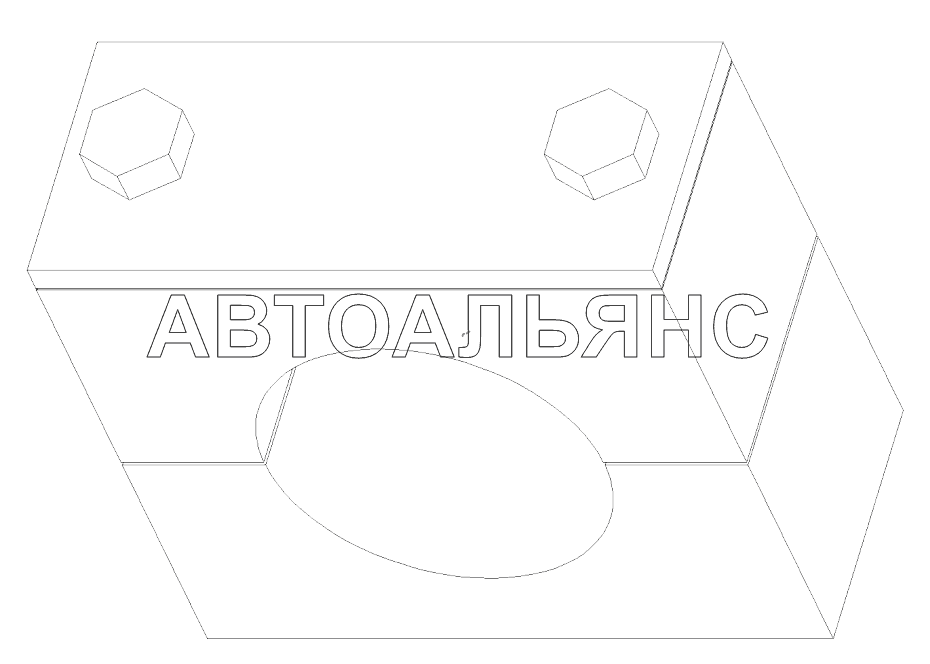 Хомут, труба, одинарный