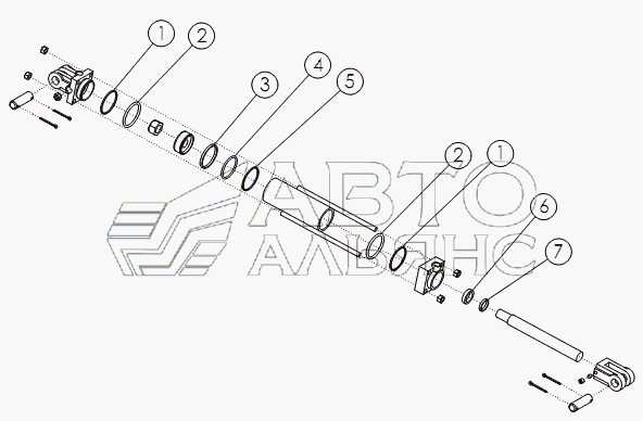 HYDRAULIC CYLINDER: 3.25 X 8 №63500