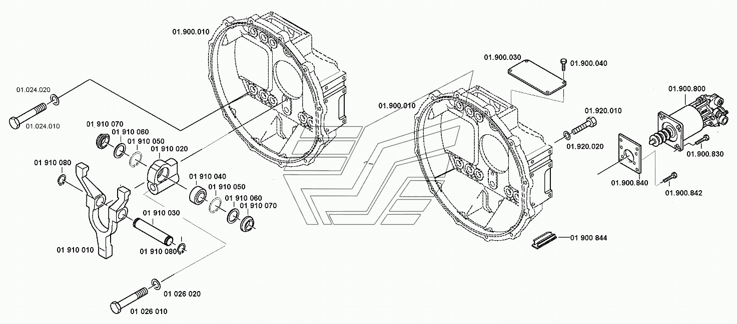 CLUTCH HOUSING 0091101218, 0091101221