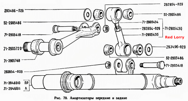Амортизаторы передние и задние