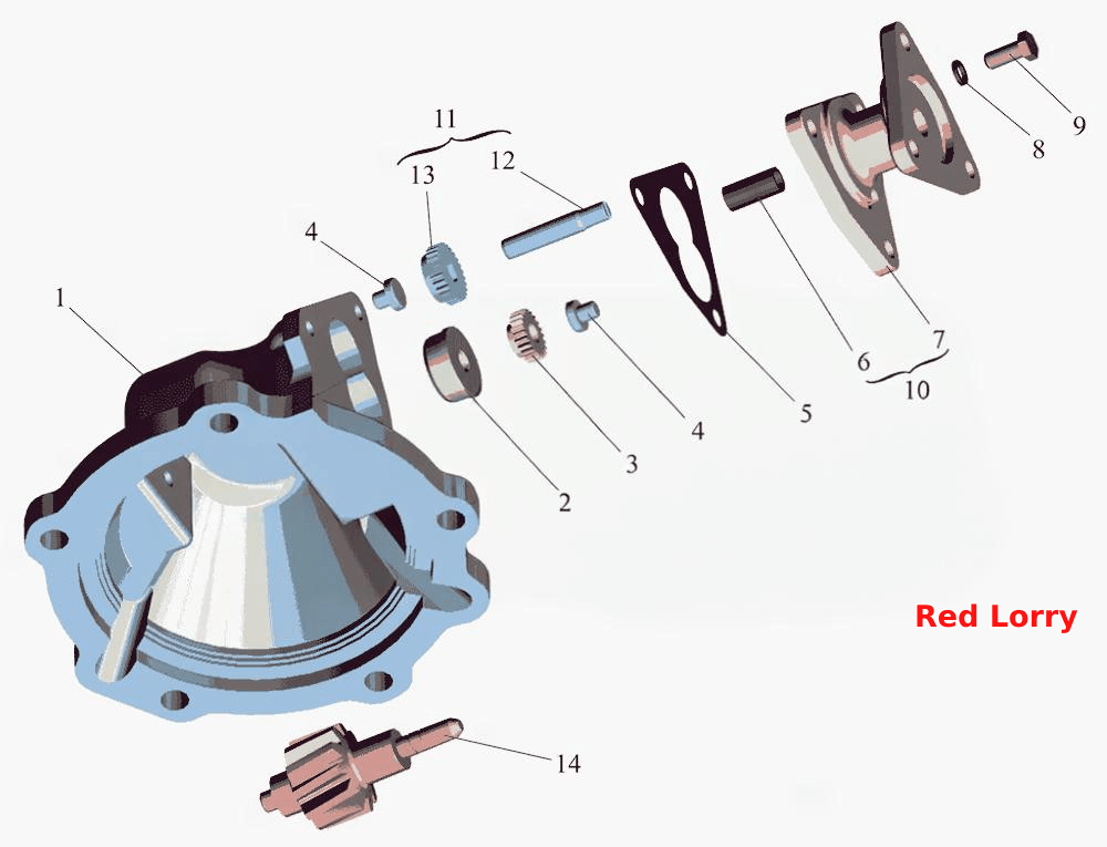 Коробка раздаточная. Крышка спидометра 6317-1802104