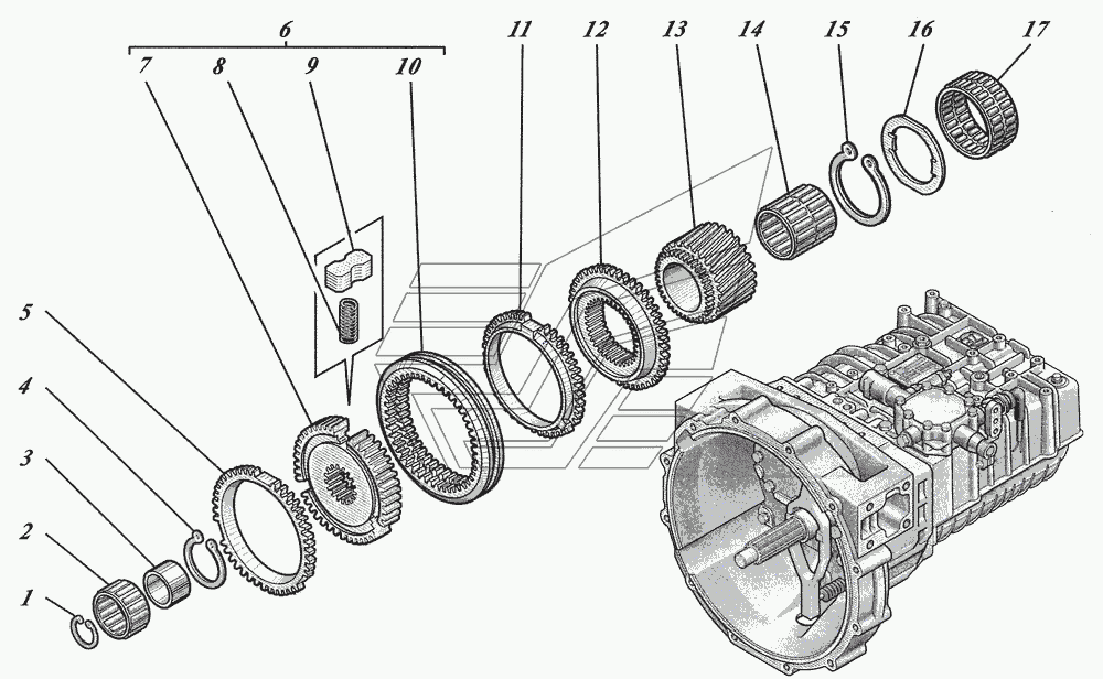 Коробка передач ZF6S700ВО 1351001017