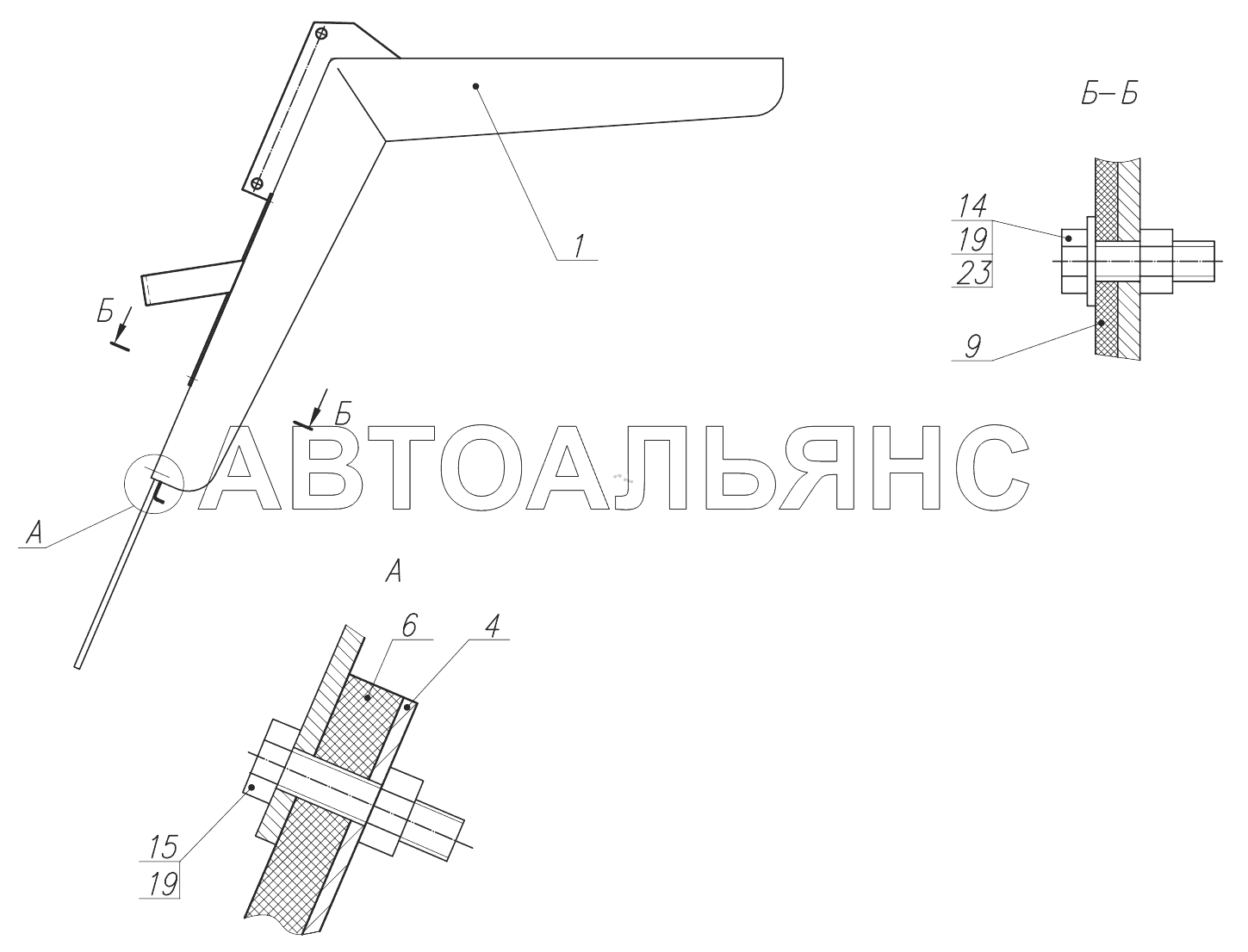 Крыло 350.13.15.000;Side panel 350.13.15.000