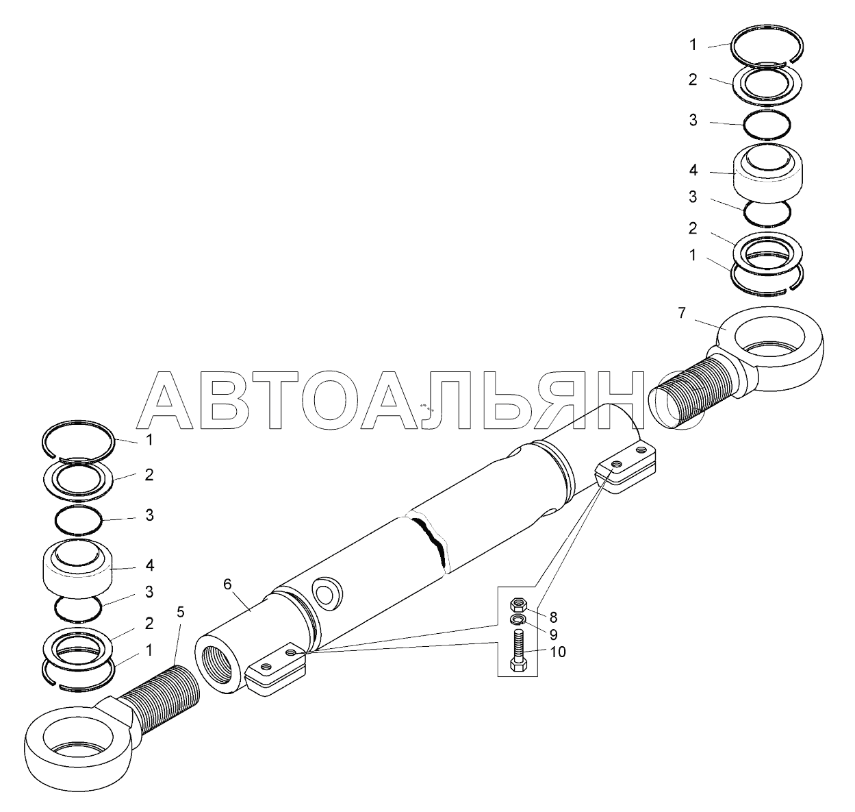 Тяга рулевой трапеции (75131-3003052-11);Steering trapezoid link