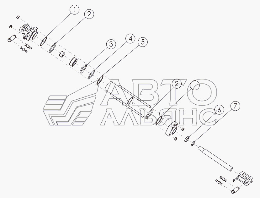 HYDRAULIC CYLINDER: 3X8 №58890