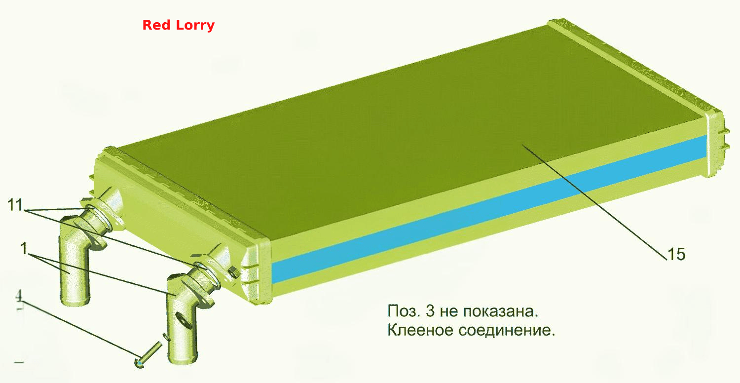Радиатор отопителя 631019-8101060