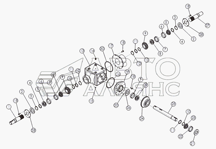 GEARBOX (1.82:1) №73131 - 4 WAY