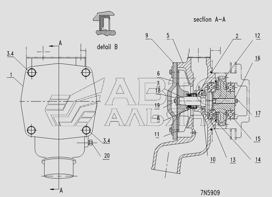 Вода в насосе