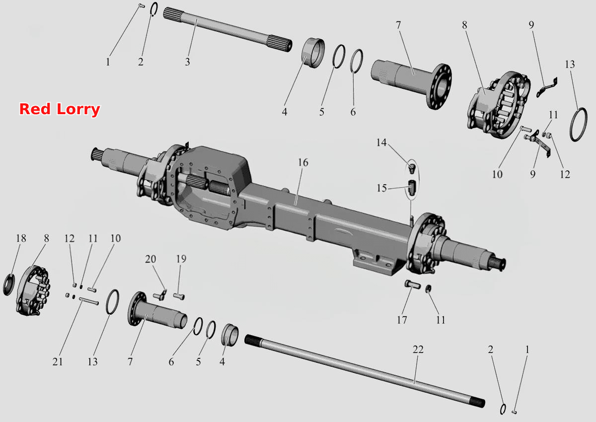 Картер заднего моста 103-2401010-01 (c июня 2003г.)