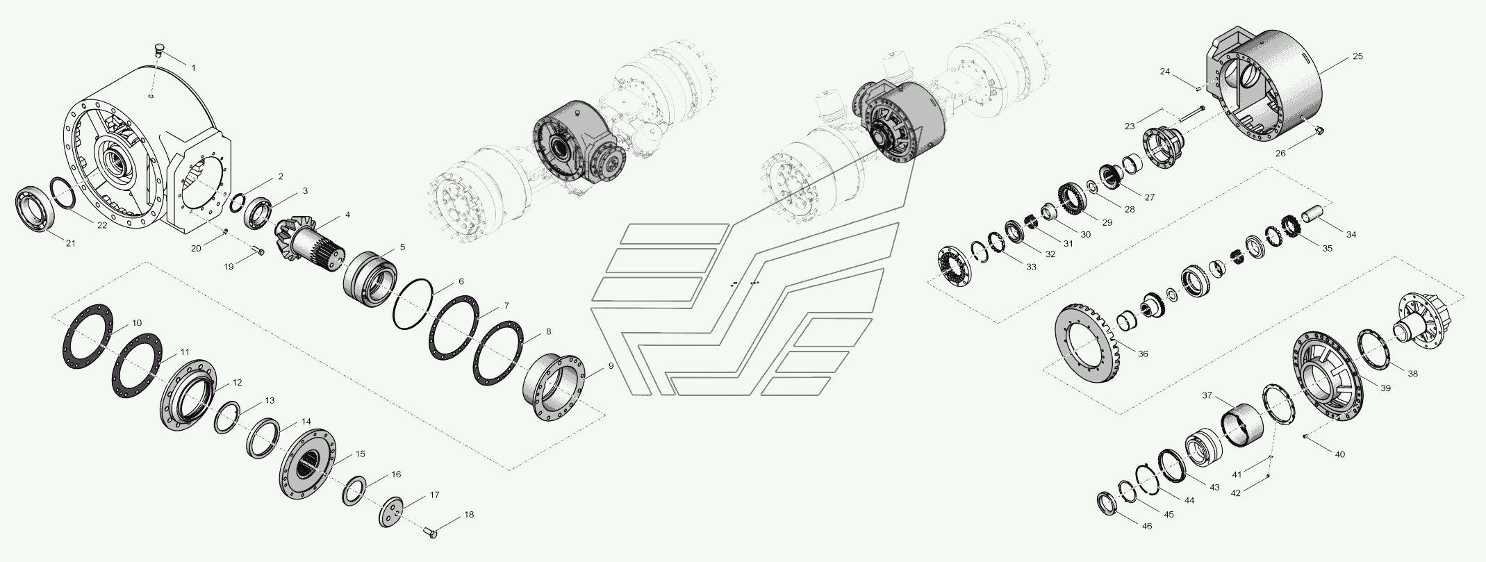 2765020-2302000 Передача главная с дифференциалом