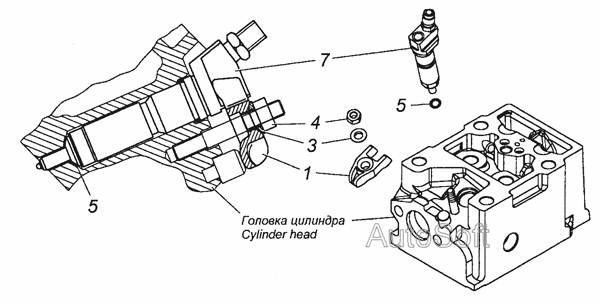 740.50-1112000 Установка форсунки