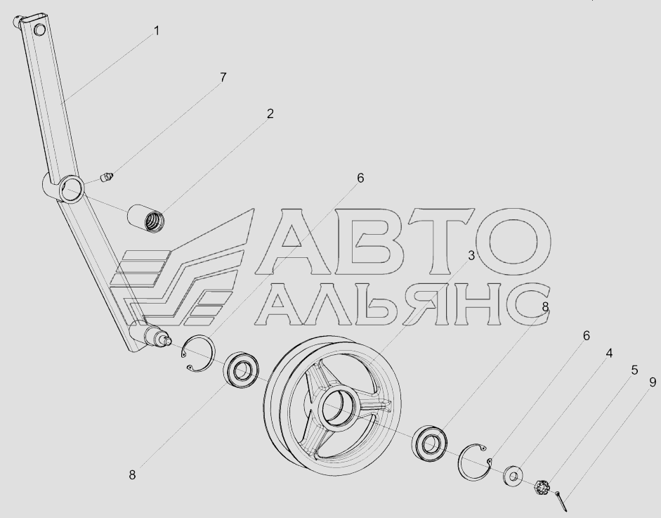 Рычаг КЗК 0202400В