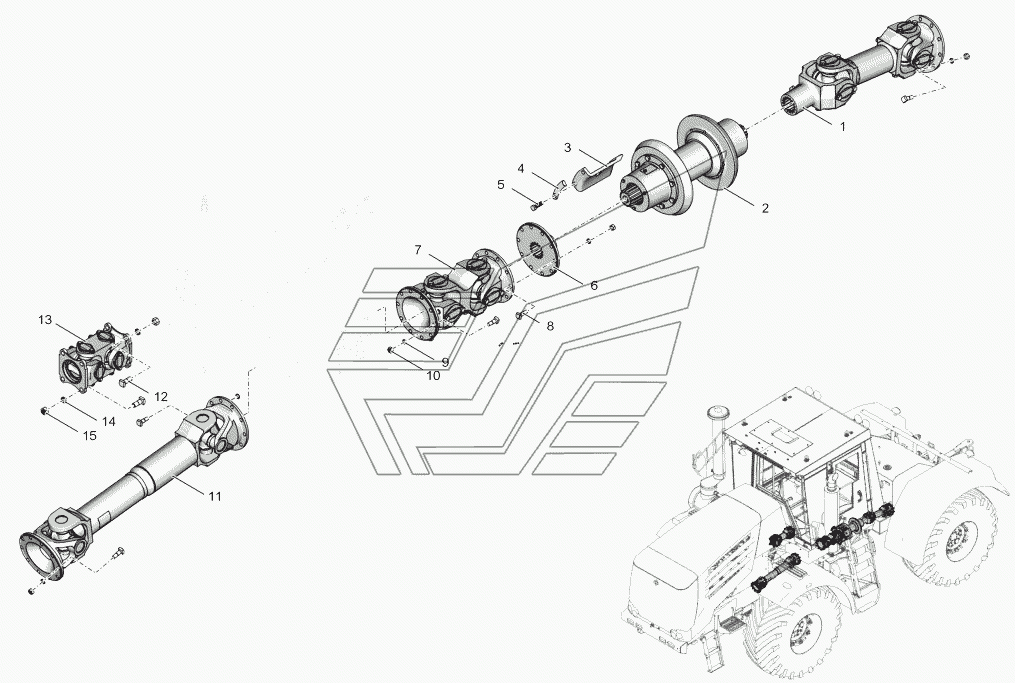 744Р2-2200000 Передача карданная