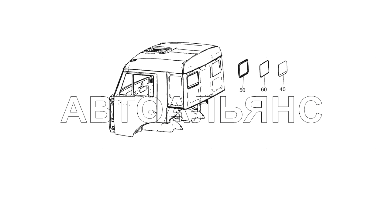 65115-5603005 Установка стекол задка