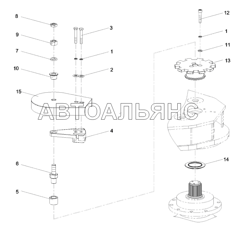 11141675 Mounting, encoder, turntable