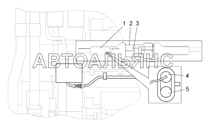 Подключение компрессора кондиционера (75306-3700076-20);Connection of compressor conditioner