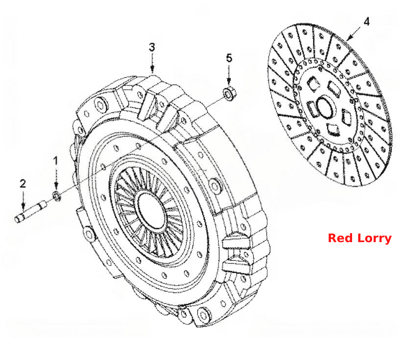 CL9128ZZ Clutch, rear