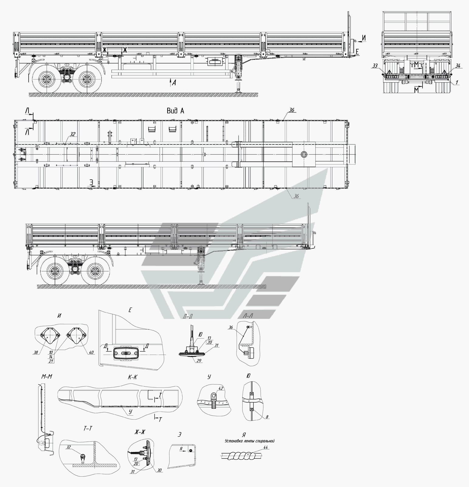 9334-3700010, 9334-01-3700010 Установка электрооборудования