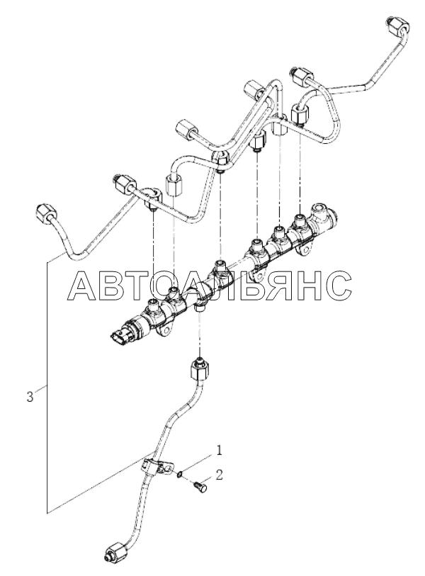 High-pressure tubing assembly