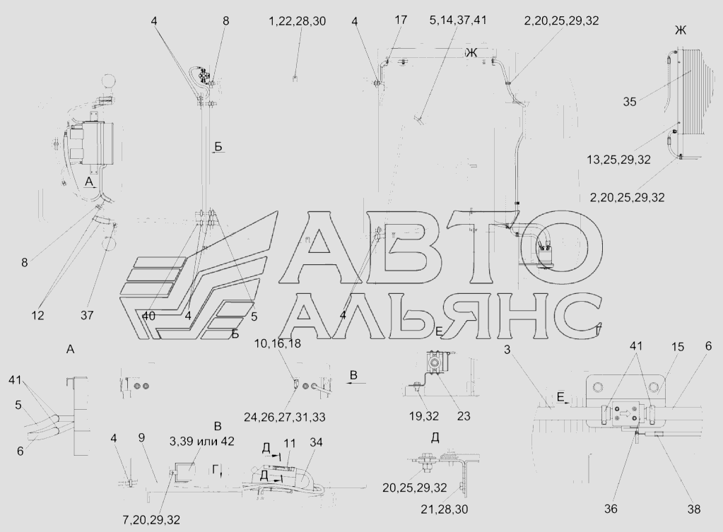 Установка кондиционера КЗК-7-0113000-01